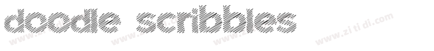doodle scribbles字体转换